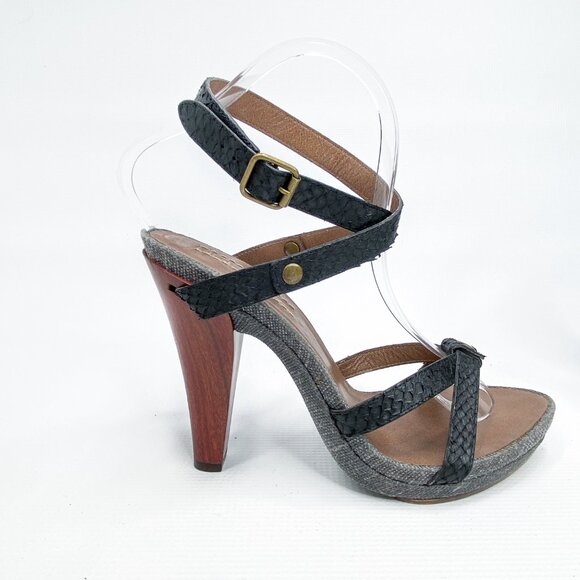 UGG Platform Gray Open Toe‎ Heels 8.5 - Picture 6 of 10